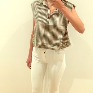 Zara Gingham Top